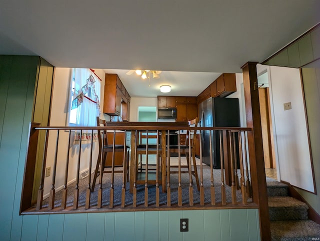 view of unfurnished dining area