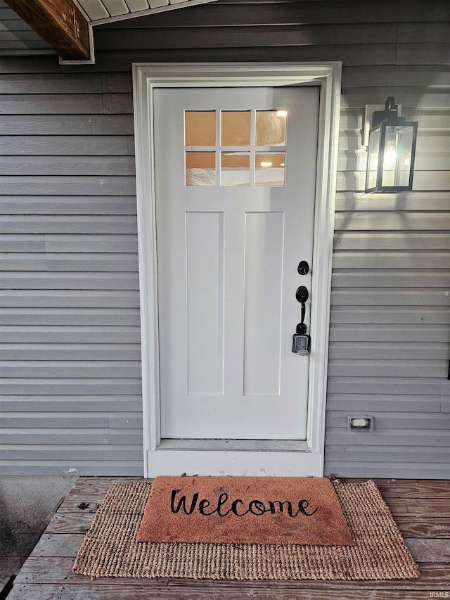 view of entrance to property