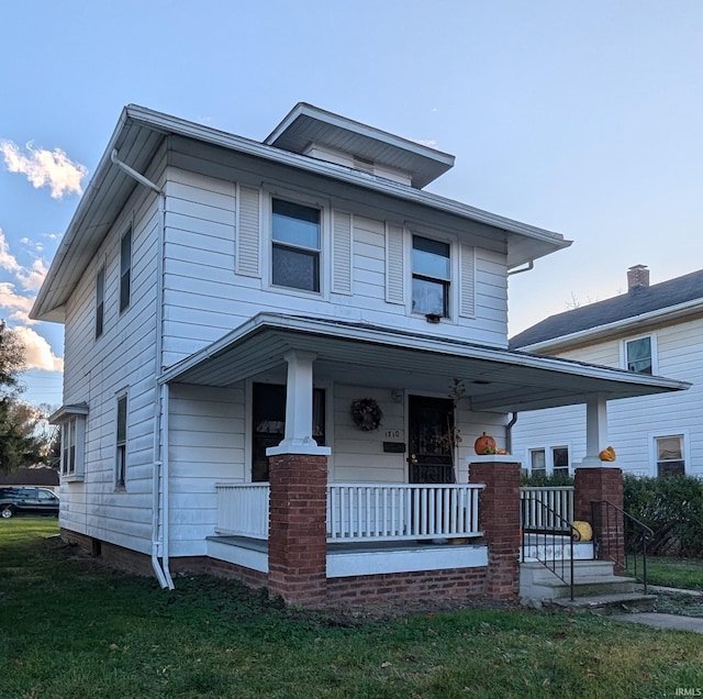 view of front of house with a porch