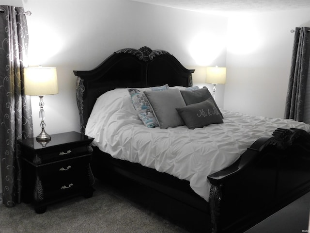 bedroom with carpet floors