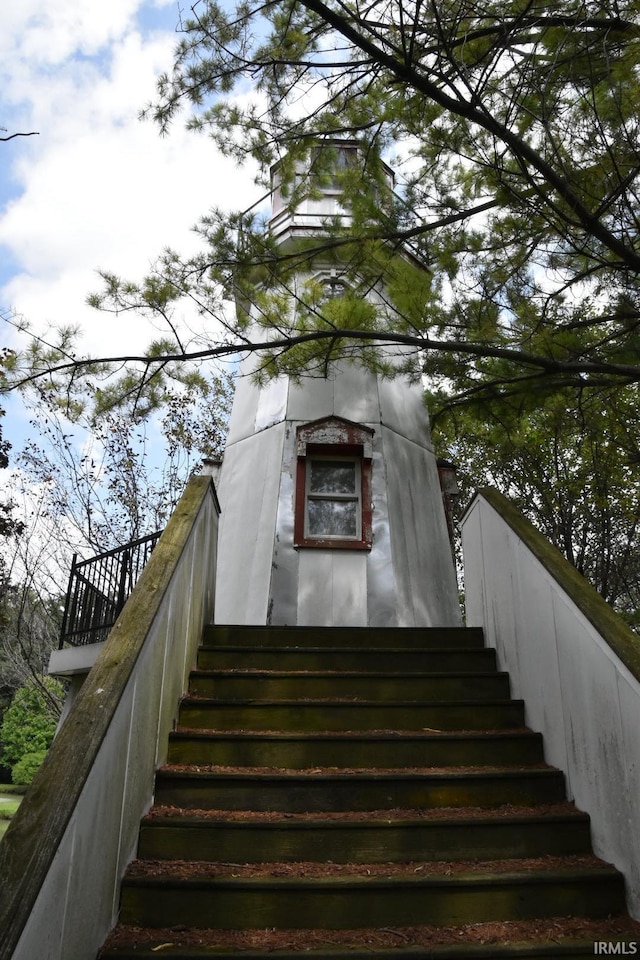 view of stairway