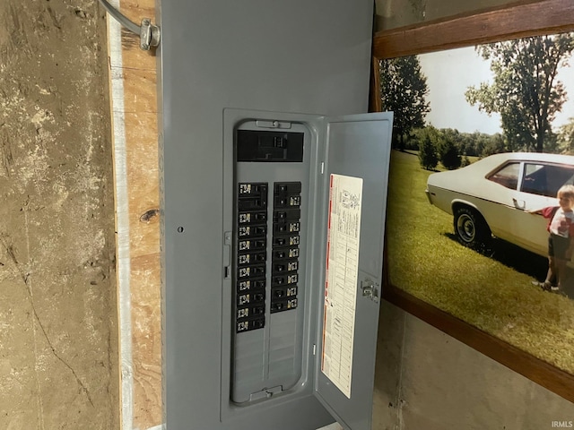 utility room with electric panel