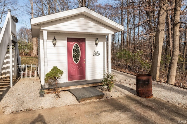 view of entrance to property