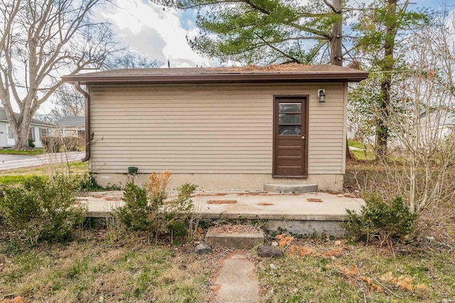 view of outbuilding