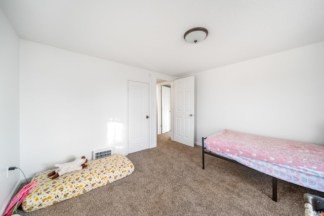 bedroom with carpet