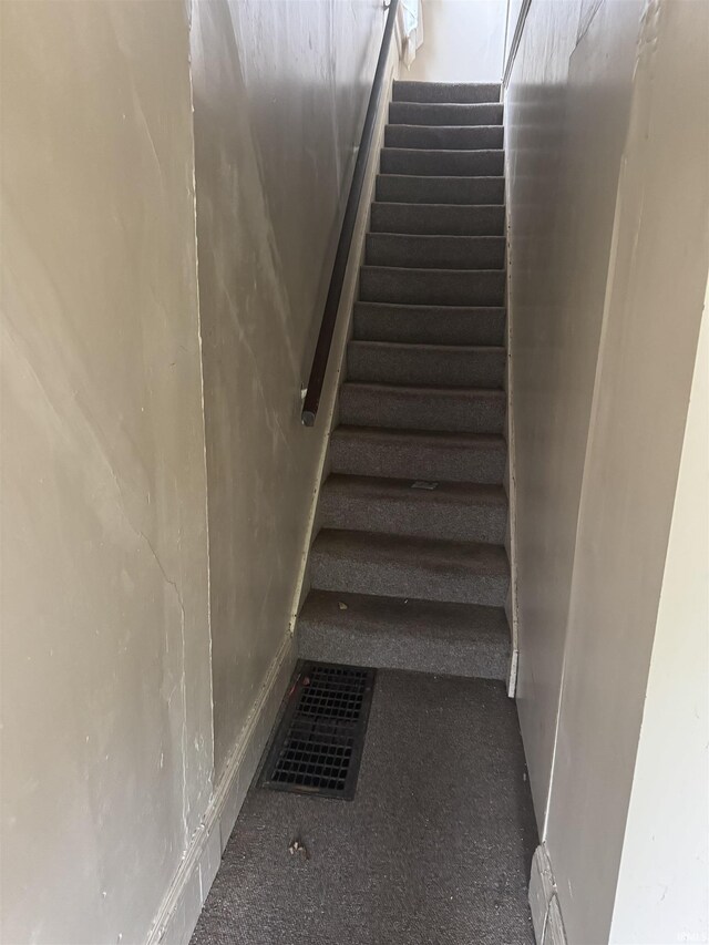 view of stairway