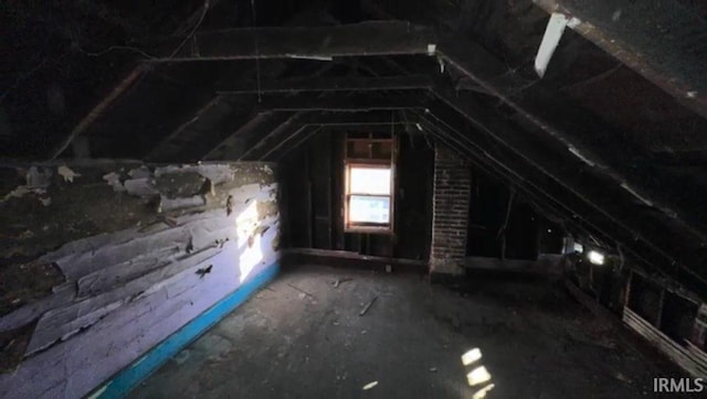 view of attic