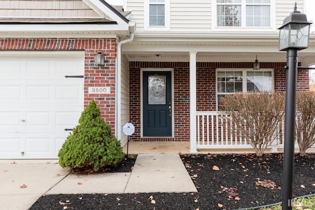 entrance to property with a porch