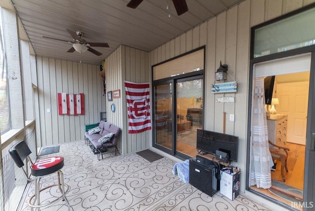 view of sunroom / solarium