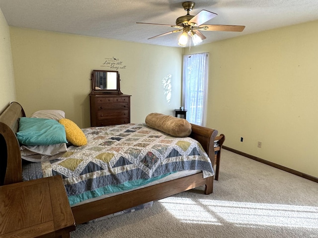 3020 10 Oclock Rd, Bloomingdale, IN 47832 - bedroom with carpet floors, baseboards, and a ceiling fan