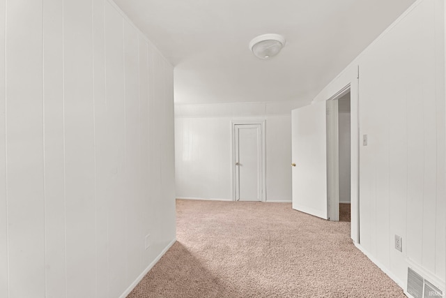 hallway featuring carpet floors