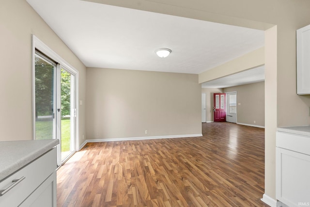 interior space featuring hardwood / wood-style flooring