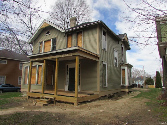 view of rear view of property