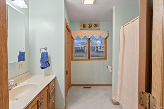 bathroom with vanity