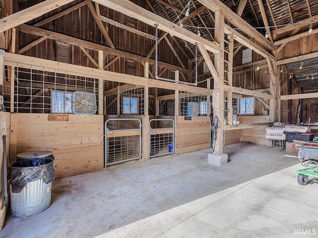 view of horse barn