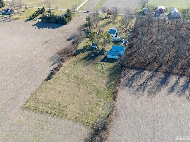 aerial view featuring a rural view