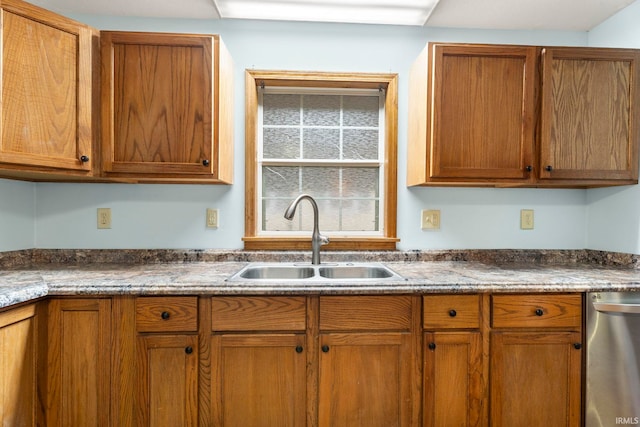 kitchen featuring dishwasher and sink