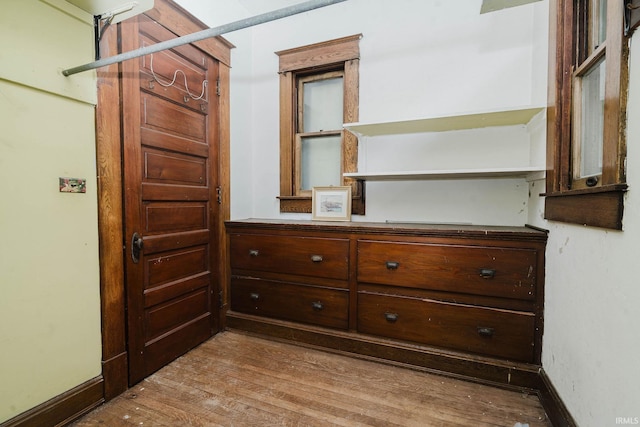 interior space featuring hardwood / wood-style flooring