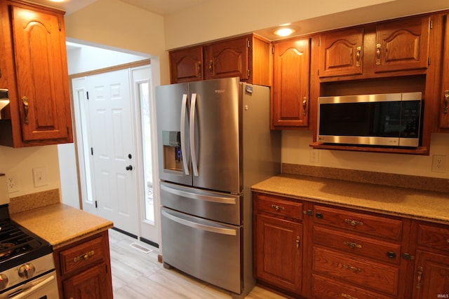 kitchen with stainless steel appliances