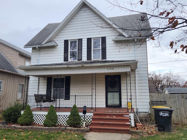 view of front of house with a porch