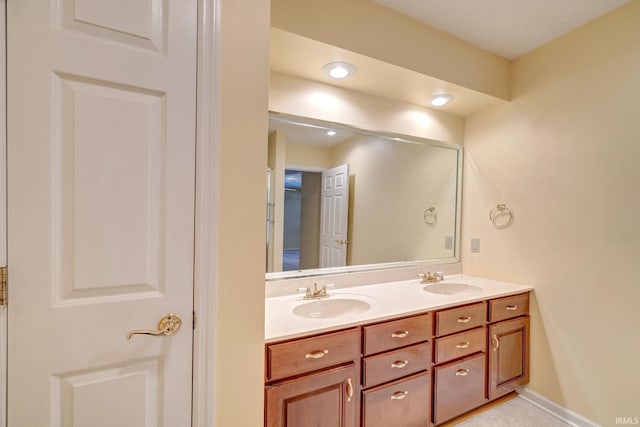 bathroom featuring vanity