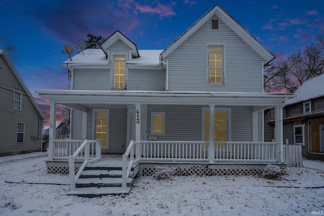 view of front of property