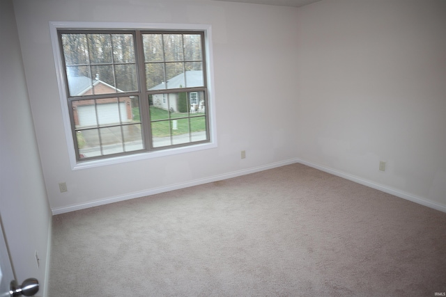 view of carpeted empty room