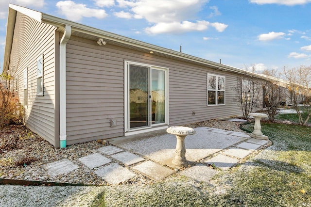 rear view of property with a patio