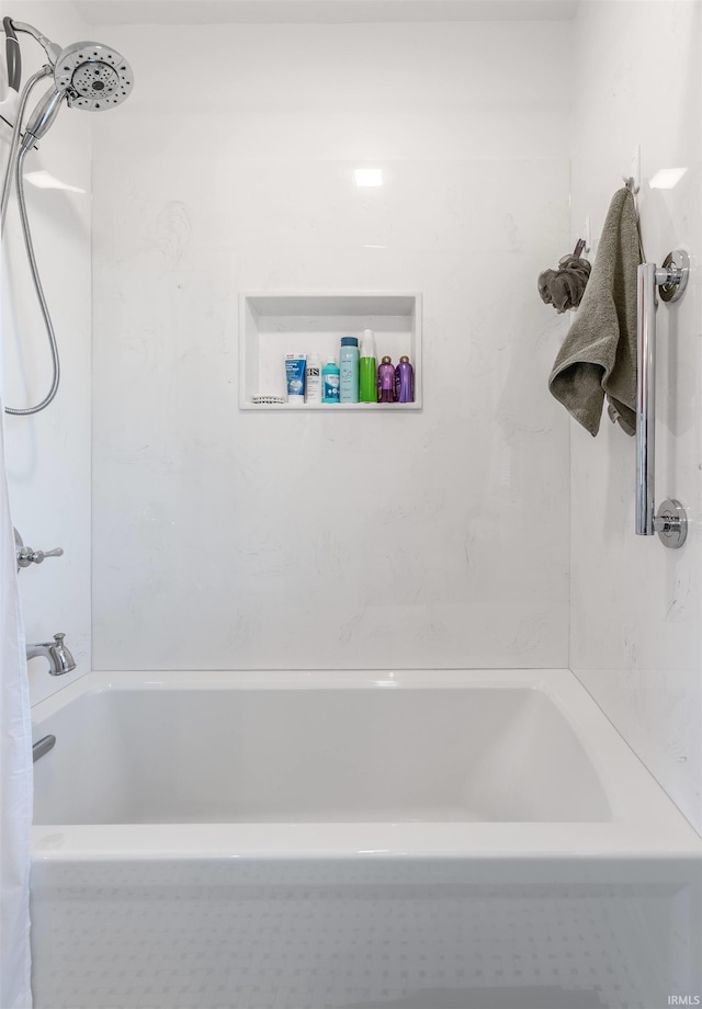 bathroom featuring tub / shower combination