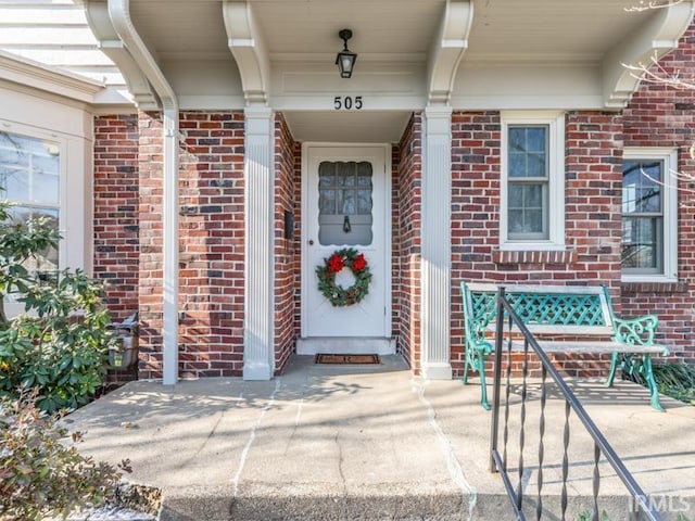 view of exterior entry