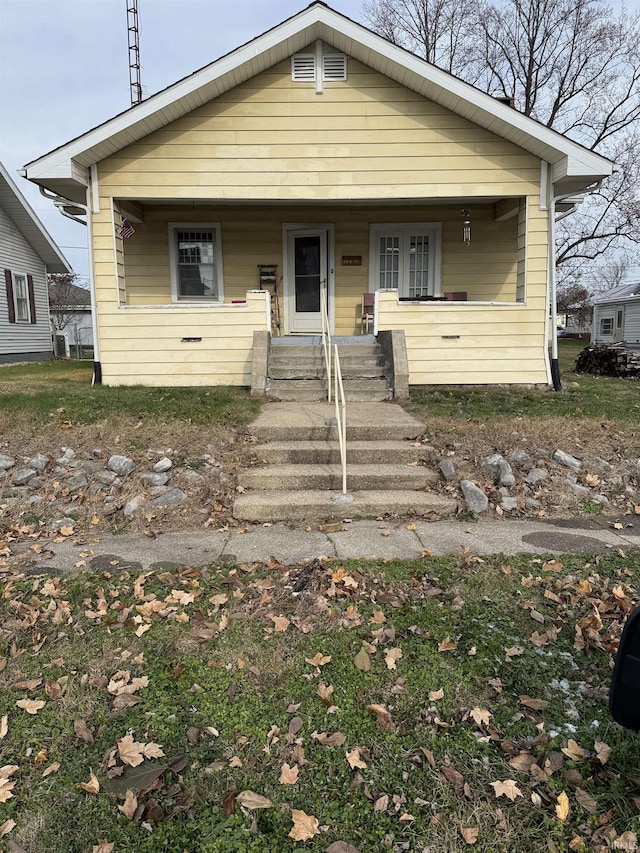 bungalow with a porch