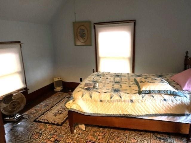 315 N Lane 130a, Lake George, Fremont, IN 46737 - bedroom with lofted ceiling and wood finished floors