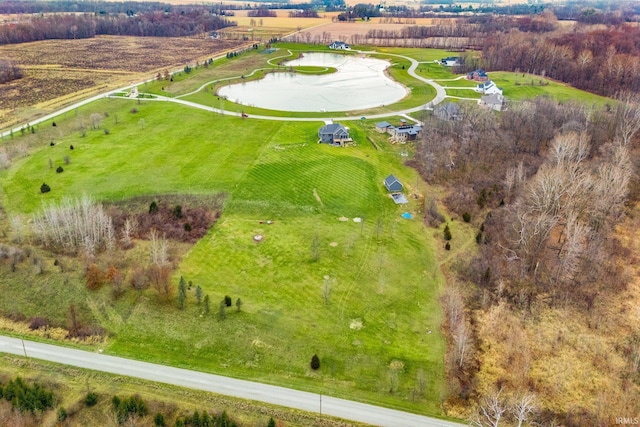 bird's eye view featuring a rural view