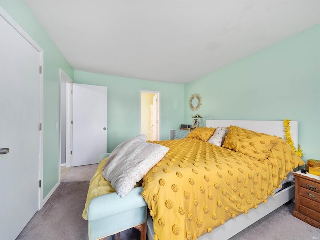 bedroom with carpet floors