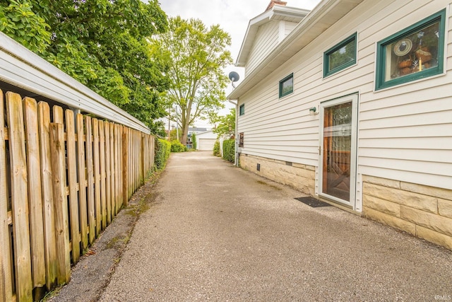 view of side of property