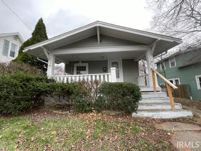 bungalow with a porch