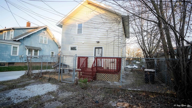 view of rear view of property