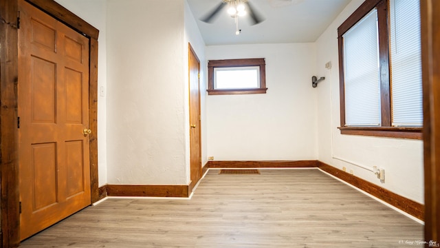 interior space with light wood-type flooring