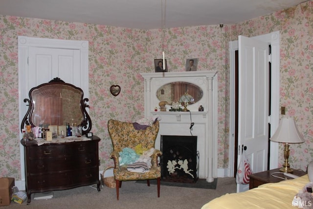 bedroom with carpet flooring