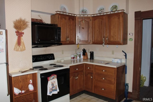 kitchen featuring white appliances