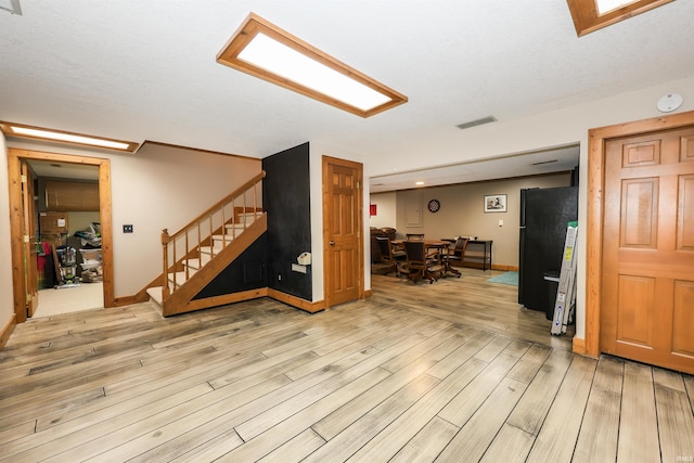 interior space featuring light hardwood / wood-style flooring