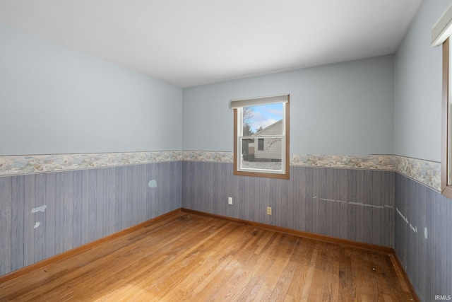 empty room featuring light hardwood / wood-style flooring