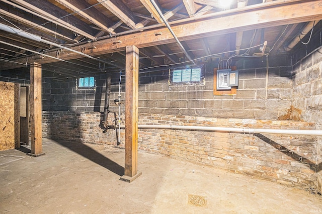 basement featuring a wealth of natural light