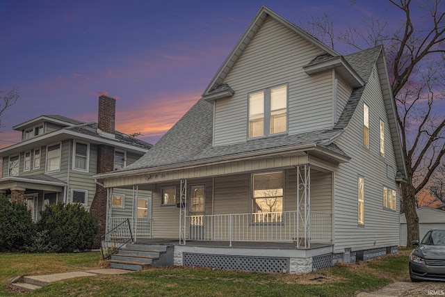 view of front of house featuring a porch