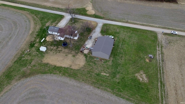 bird's eye view featuring a rural view