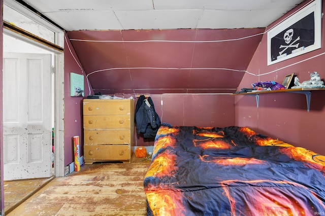 bedroom featuring light hardwood / wood-style floors