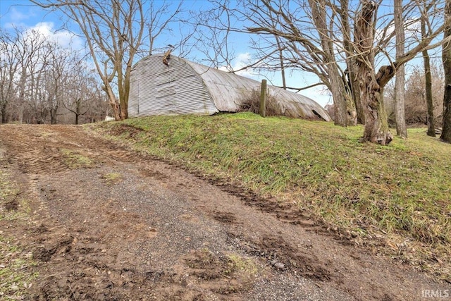 exterior space with an outdoor structure