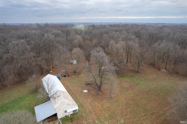 bird's eye view featuring a rural view