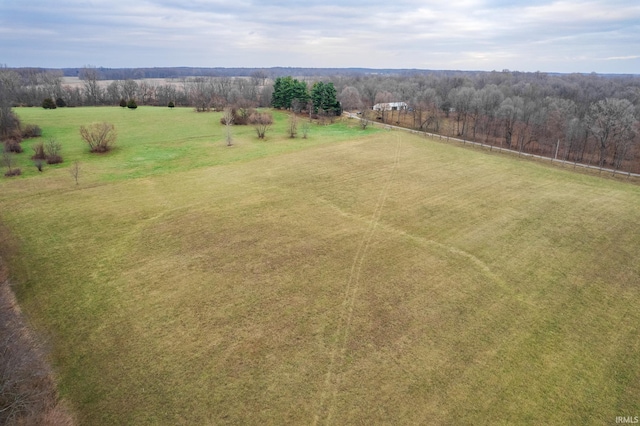 drone / aerial view featuring a rural view