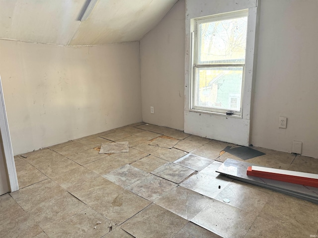 bonus room featuring lofted ceiling